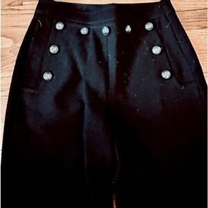 Maje high waisted tuxedo pants. Tuxedo style Wool with lining. NWT 28